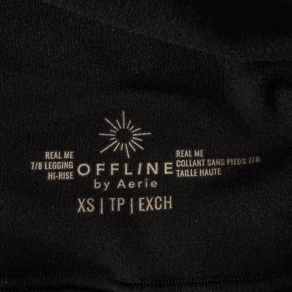 Offline by Aerie X-Small 7/8 Leggings Real Me Hi-Rise Stretch Soft Crossover - Image 6