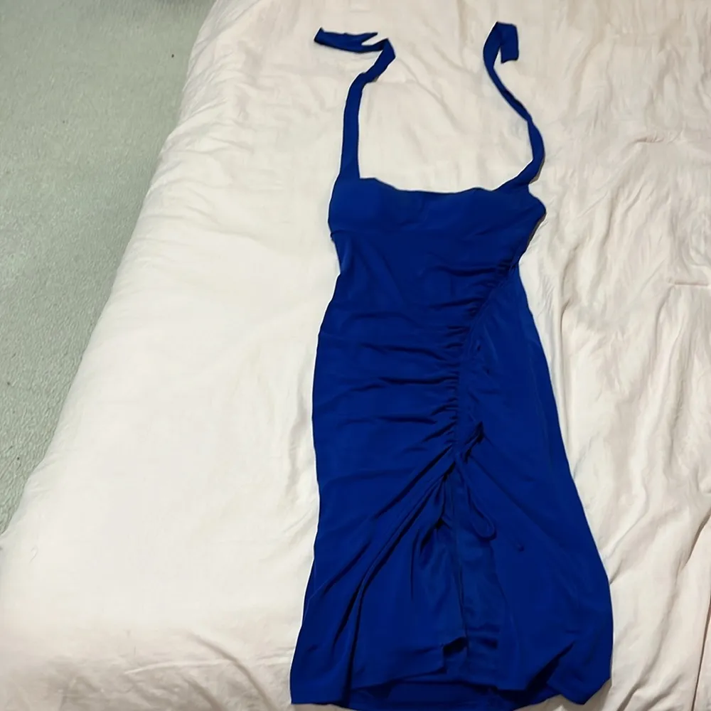 Macy’s City Studio Blue Dress - Image 3
