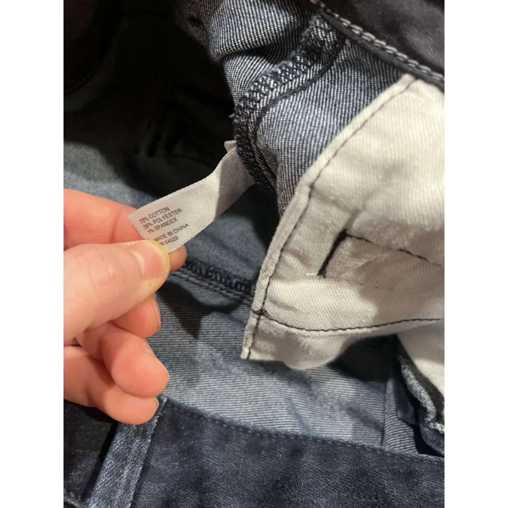 Banana Republic Classic Wide Leg Flare Jeans Women Dark Blue Pleated High Rise - Image 7