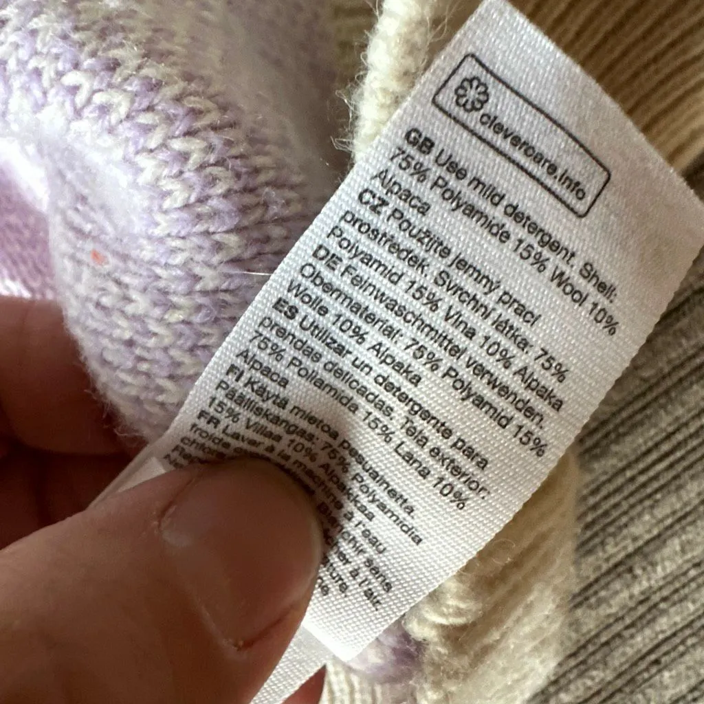 & Other Stories Paisley Jacquard Knitted Sweater small wool alpaca - Image 4