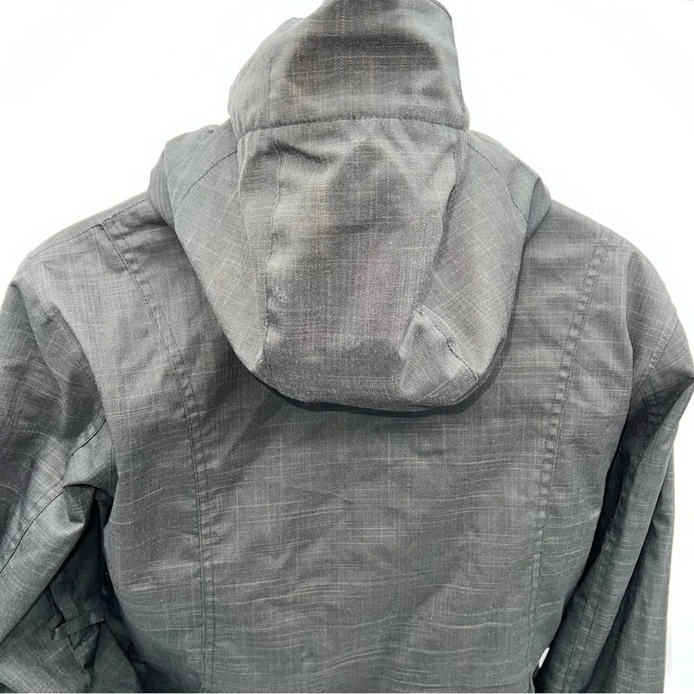Rider Snowboards Outerwear Hooded Parka w/Underarm Vents Hidden Pockets Size M Gray Size M - Image 4