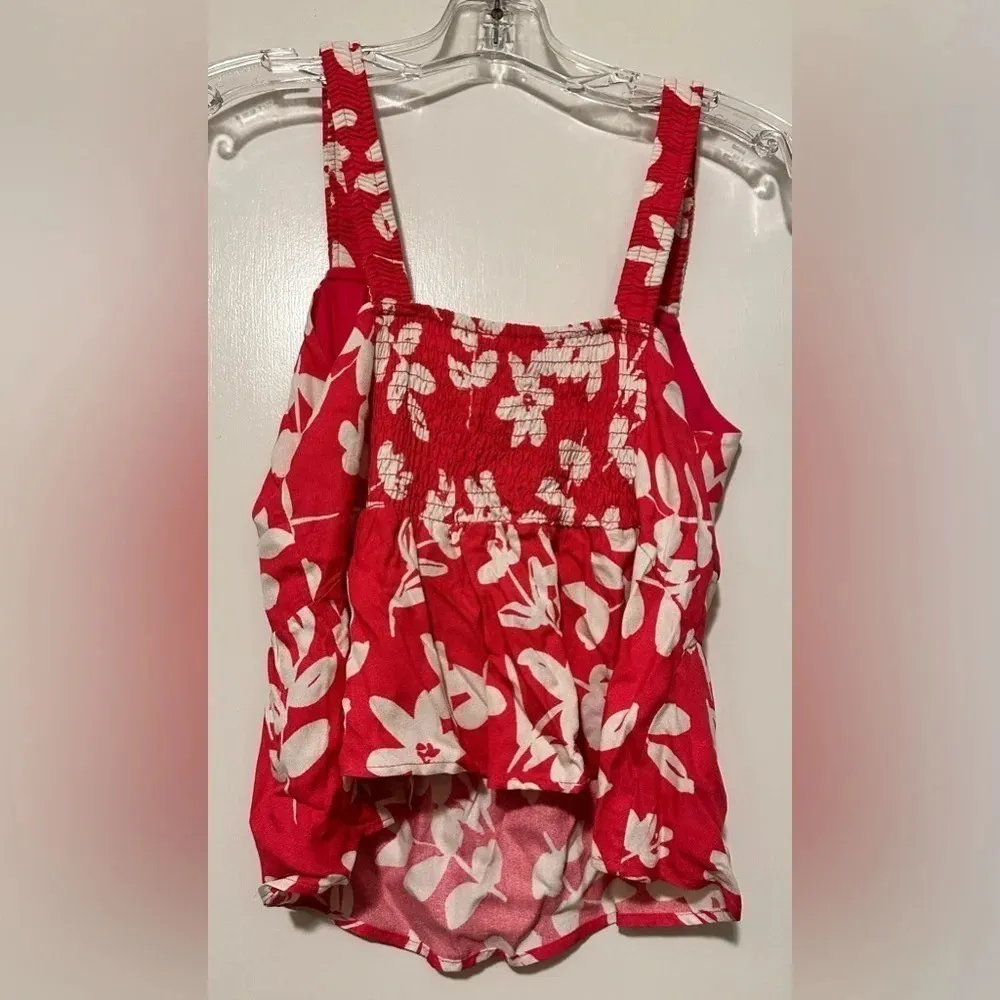 Urban Romantics pink floral tank top size S - Image 3
