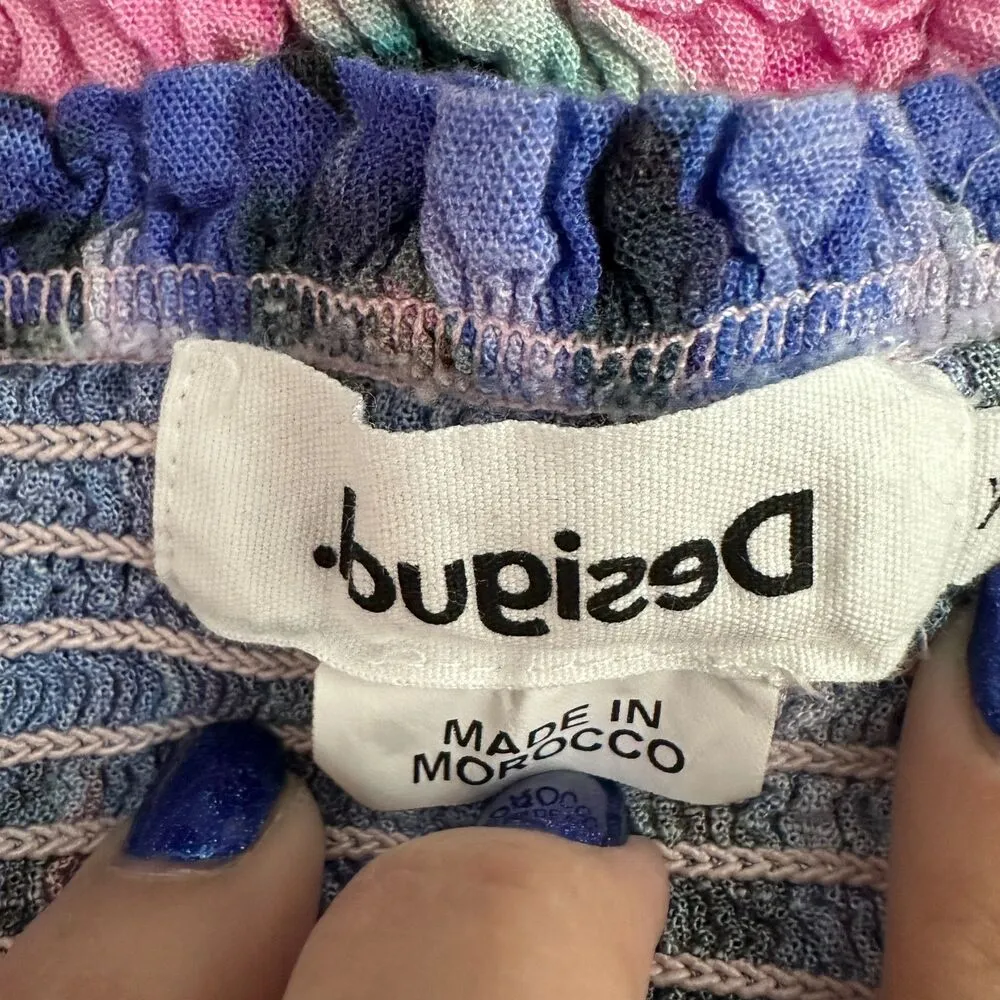 Desigual by C. Lacroix Travis Floral Off Shoulder Blouse Size XXL - Image 7