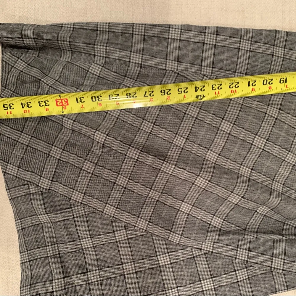 Banana Republic Gray Plaid “school Girl” Career Dress Size 6 Tulip Skirt - Image 6