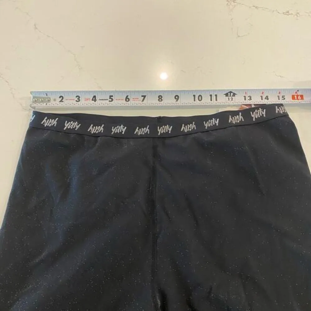 YITTY NWT  Spotlight Ruched‎ Leggings Black Sparkles Size 1X - Image 10