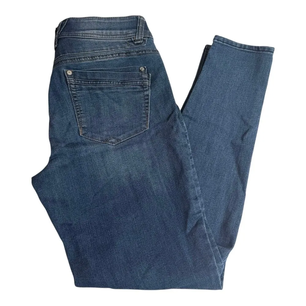 VTG Democracy STRETCH JEANS Womens SZ 6 Blue Denim 30x28 Skinny Jean Ab Solution - Image 8