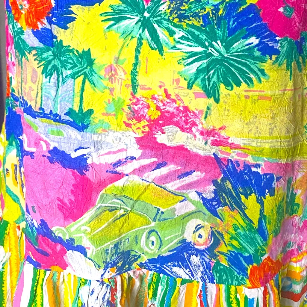 Vintage Jams World Tropical Print Mini
Dress - Multi-colored XS - Image 8