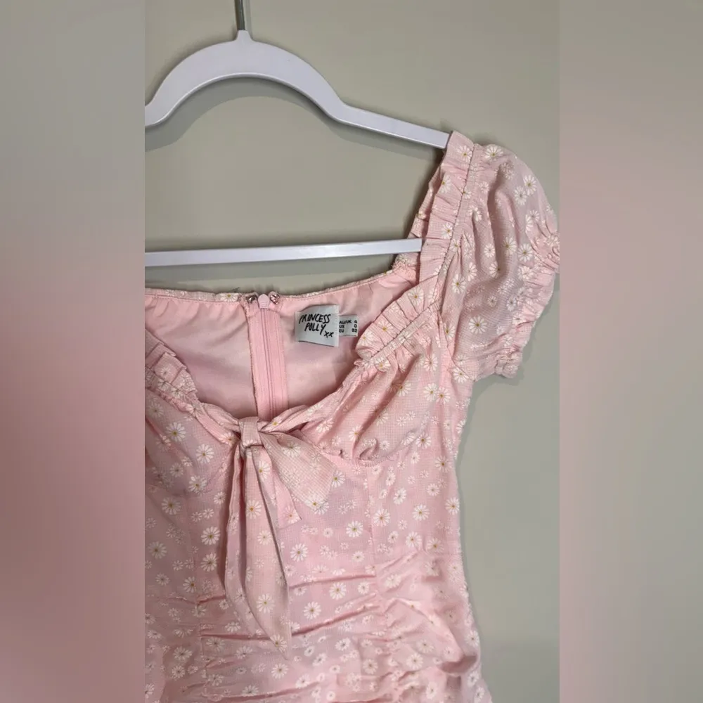 Pink mini milk dress Pink Spring Floral rushed dress size us 0/ uk 4 1823 - Image 10