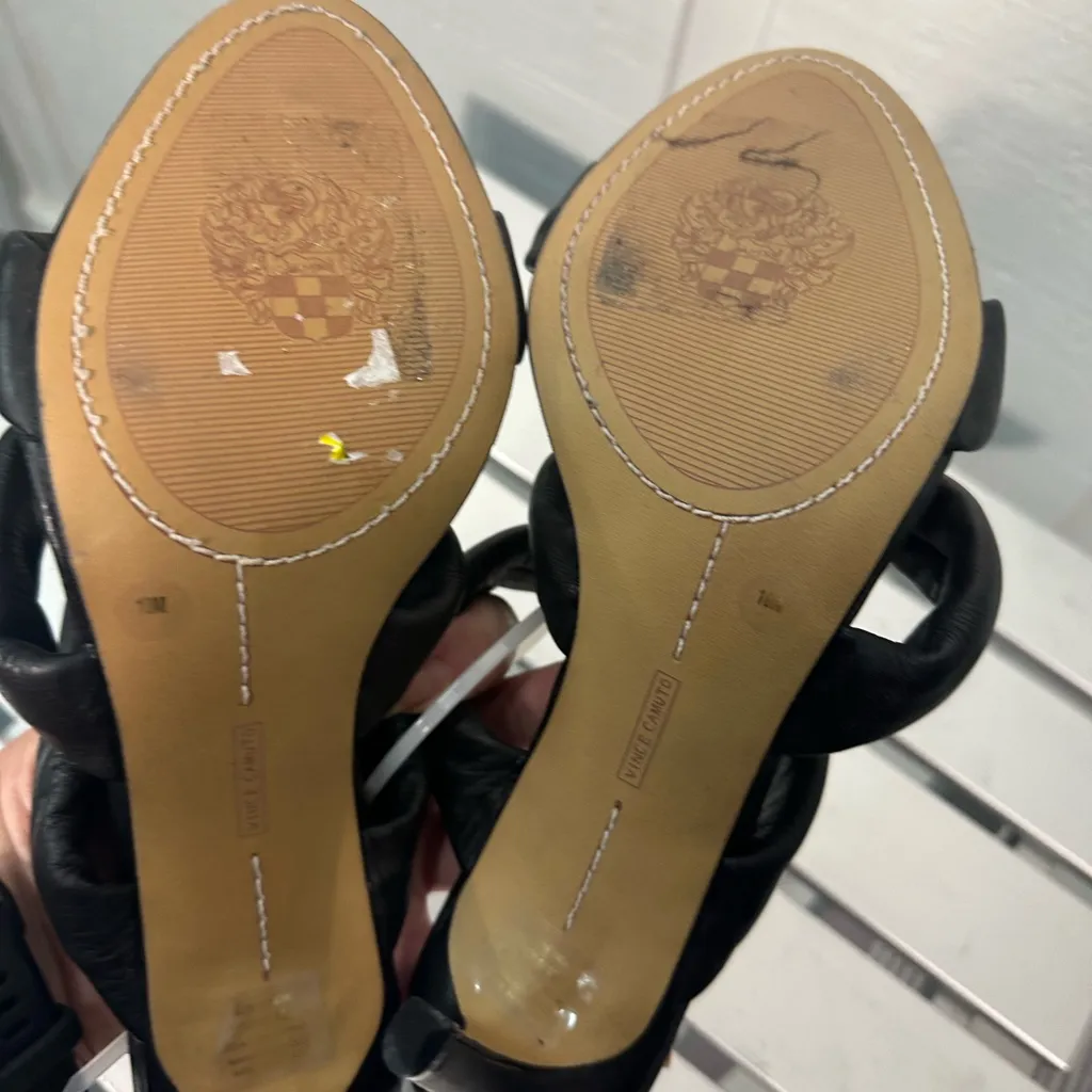 Vince Camuto Thendie Slide Black Baby Sheep Size 10M NWOT - Image 9