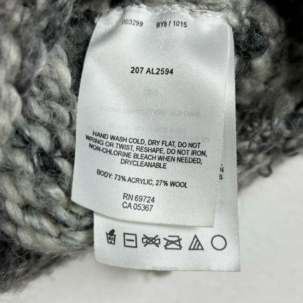 Columbia‎ Wool Blend Women's Small Gray Knit Pullover Mock Turtle Neck Sweater - Image 5