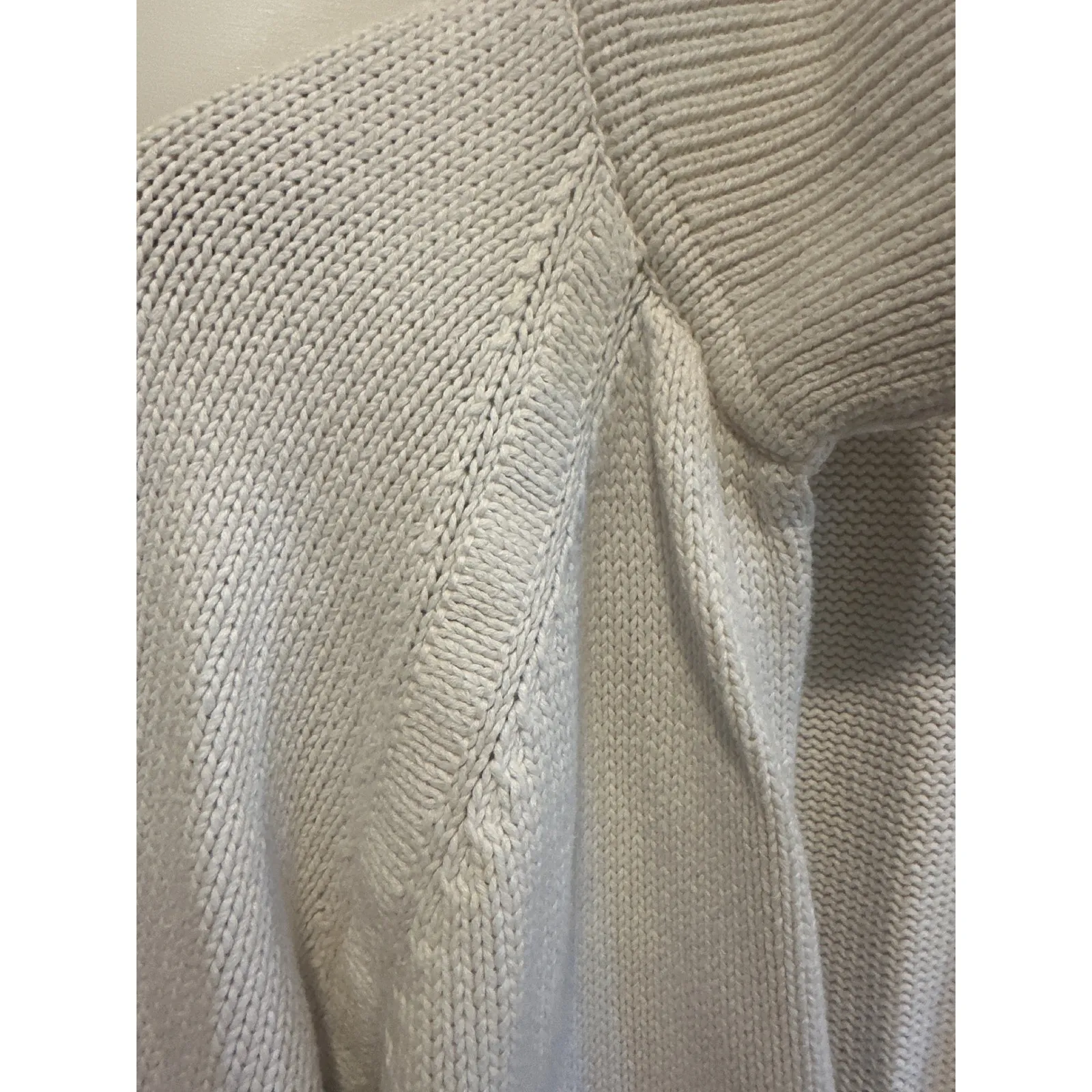 GAP Women's Striped Toggle Cardigan Sweater Long Sleeve Cotton coastal Size L - Image 5