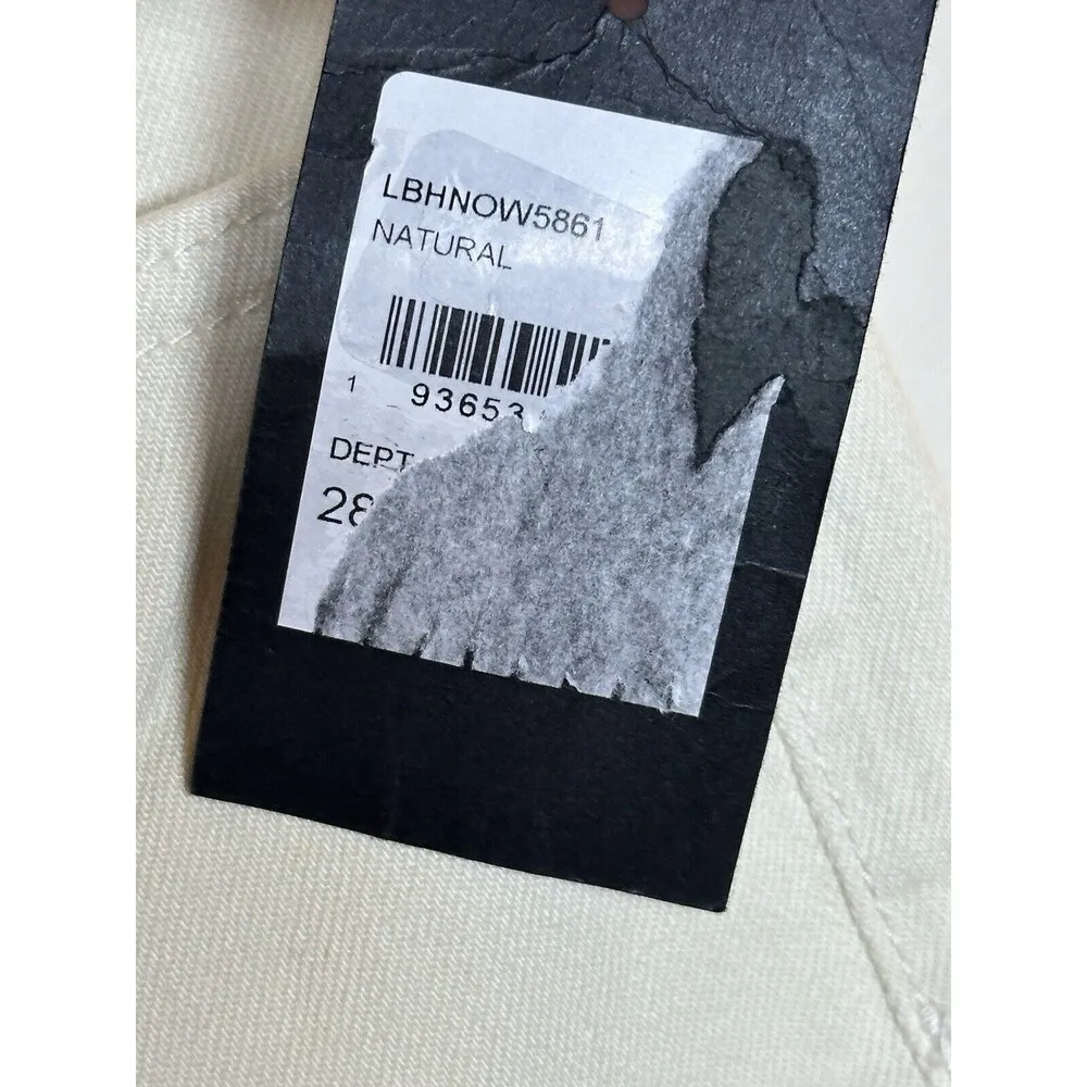 joe's jeans  The Boyfriend Crop In Natural Size 28 NWT Tapered Leg - Image 4