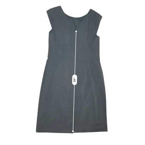 The‎ Limited Charcoal Grey Lined Washable Sleeveless Sheath Dress 12 Dark Girl - Image 7
