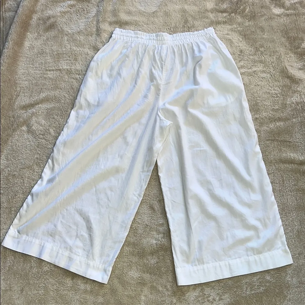 Athleta White Wide-Leg Cropped Pants‎ - Image 6