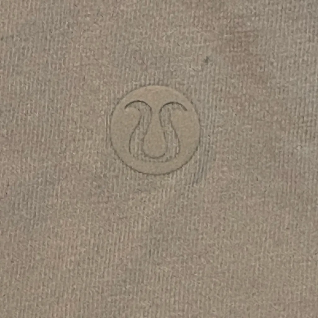 Lululemon Cates Tan Cropped Pima Cotton Top Est. Size 12 EUC - Image 4