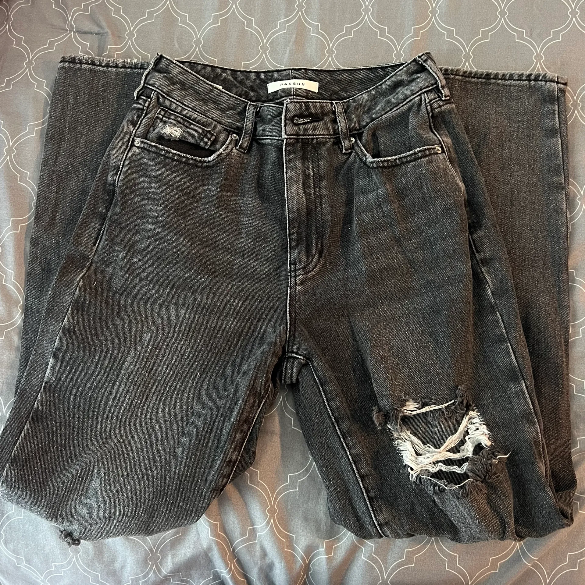 Gray Mom Jeans - Image 2