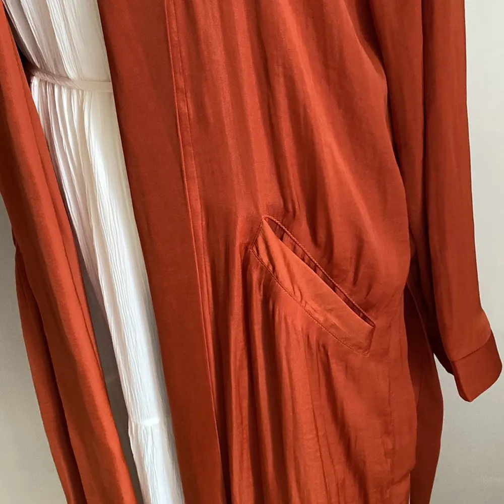 New Cupcakes & Cashmere Women’s Luxe Open Front Duster Jacket in Paprika - Image 3