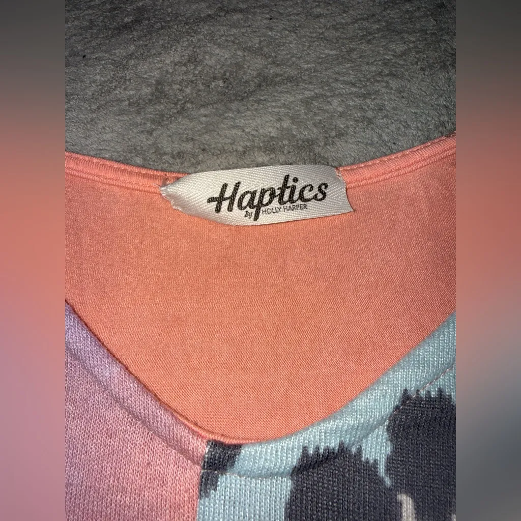 Colorful Patchwork Top Pink Size L - Image 5