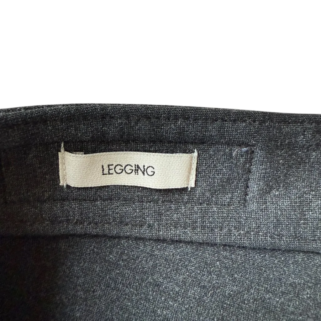 Calvin Klein charcoal gray stretchy button zip leggings with pockets women's 4 - Image 7