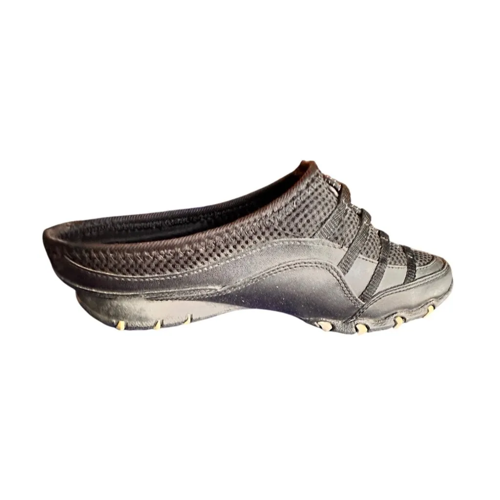 Champion  Size 9 Womens Black Sneakers Mesh Leather Casual Walking Shoes - Image 5