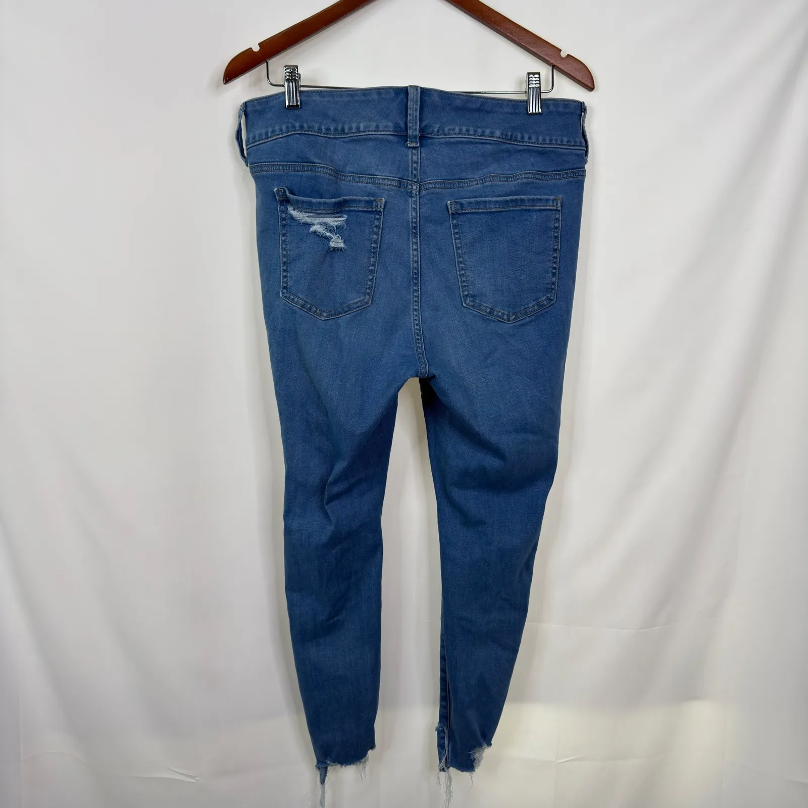 Torrid Super Soft Distressed Ripped Jegging Jeans Blue Size 14 - Image 5