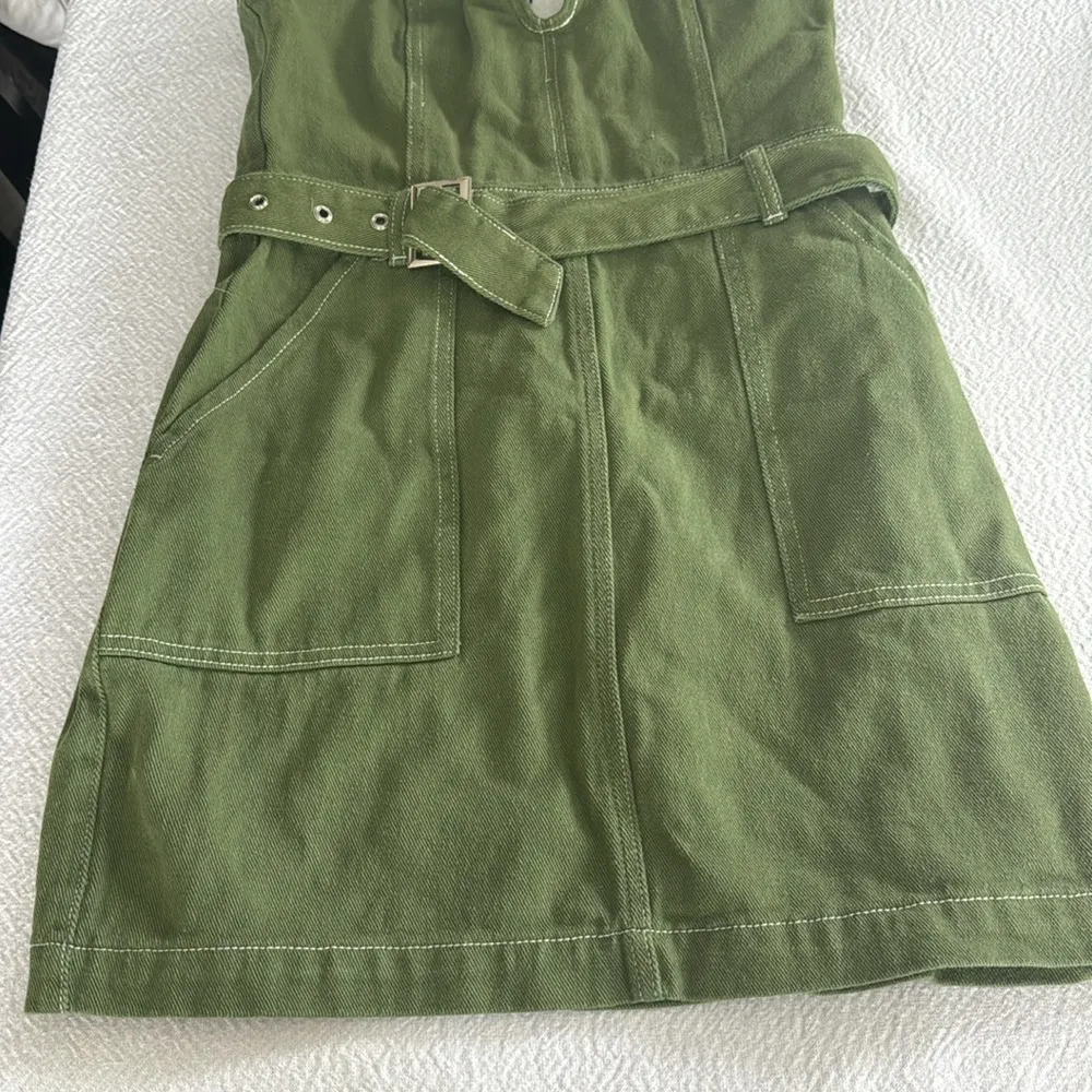 Nasty Gal Twill Bandeau Mini Dress, BRAND NEW, Size 6, $88 - Image 6