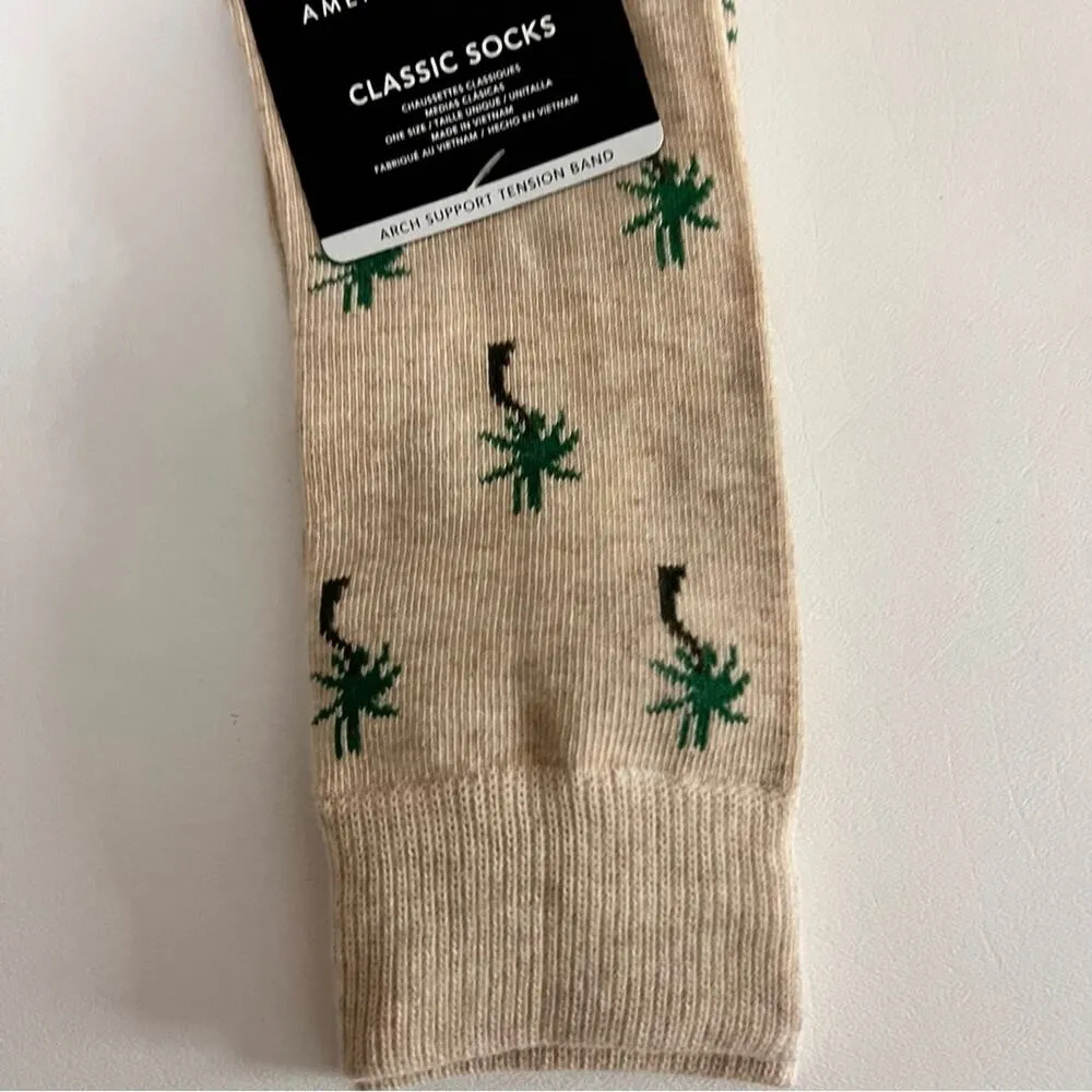 American Eagle Classic Palm Print Socks Accessories - Image 6