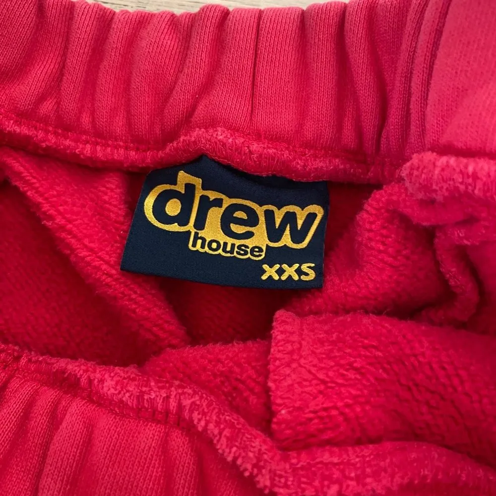 Drew House Sweatpants in Red - Image 4