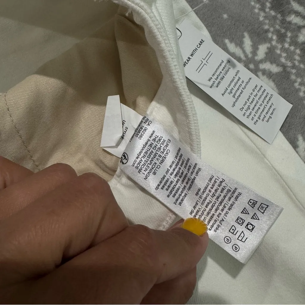 NWT Stitch Fix Liverpool Kennedy Crop Straight w/ Raw Hem In‎ White Size 14/32 - Image 10