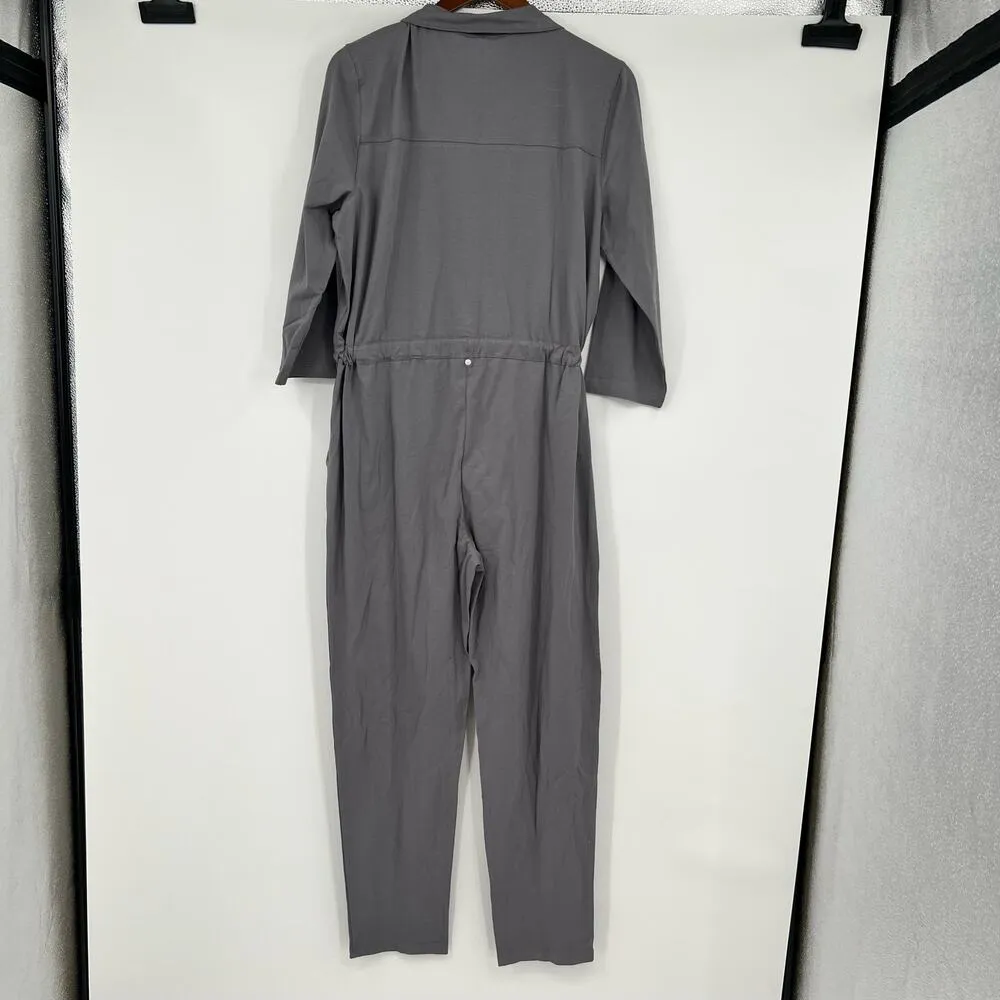 NEW Neon Buddha City Girl Jumpsuit in Shadow gray one piece neutral size large - Image 5