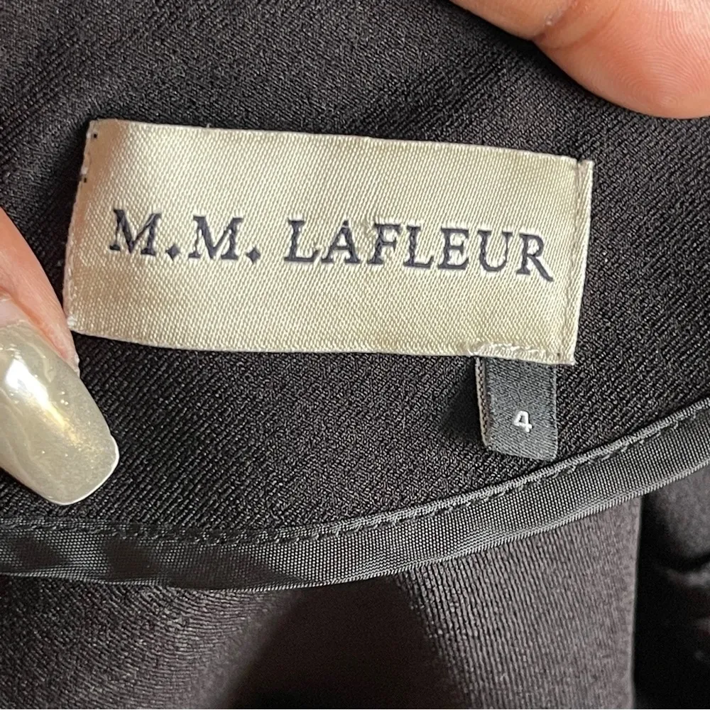 M.M. LAFLEUR | Black A-line Dress Sz 4 - Image 6