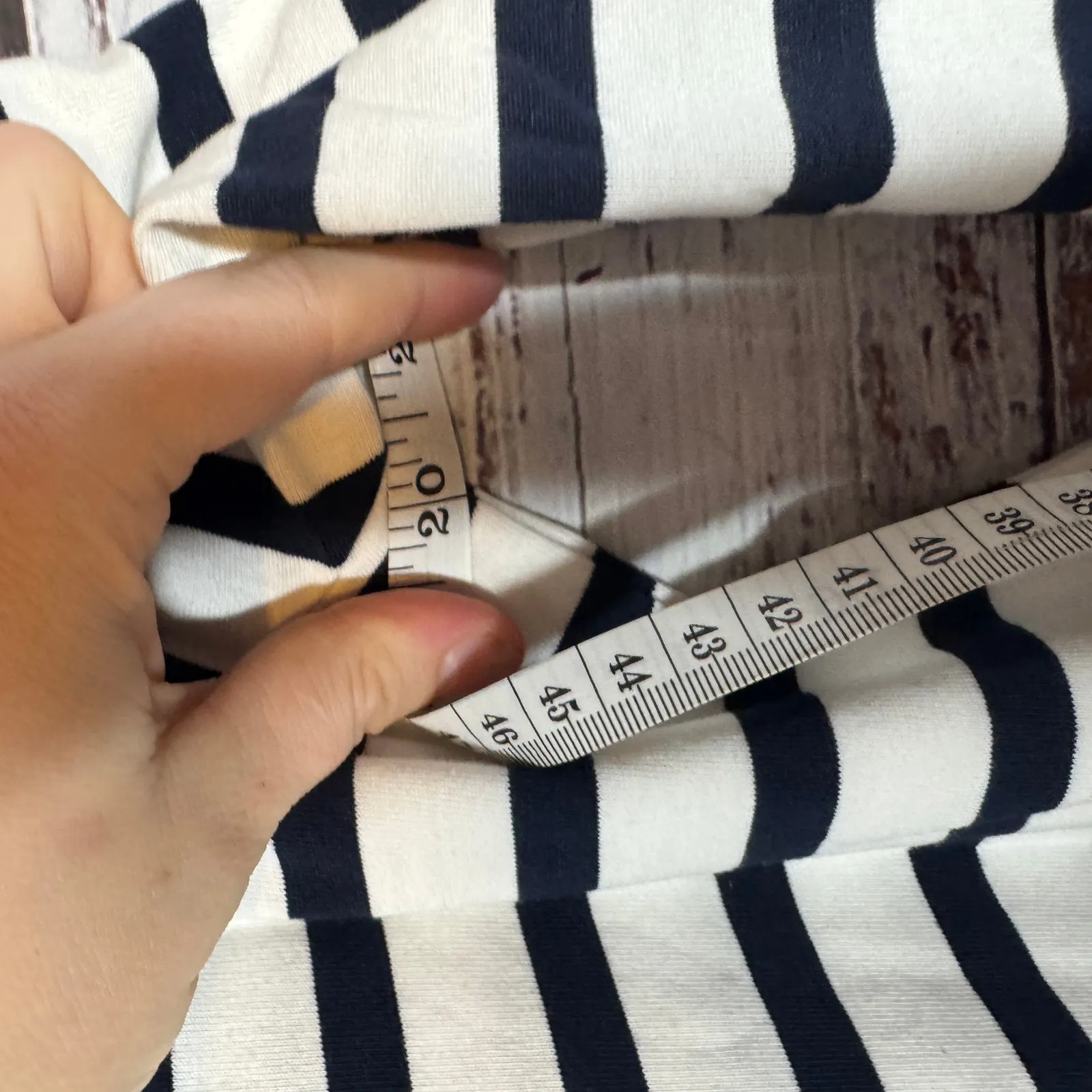 Boden Striped Jersey Dress Women’s US 6R UK 10R Navy White Boatneck Black Size 10 - Image 4