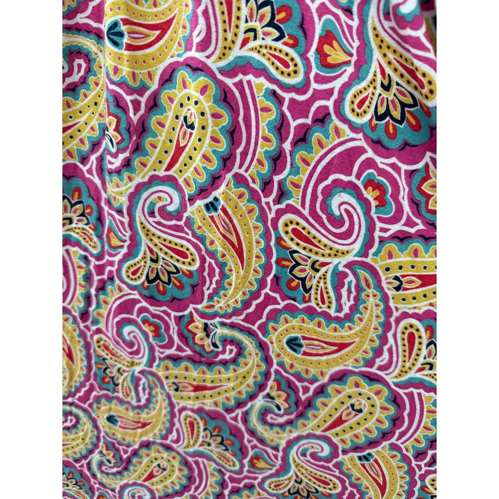 Boden Evangeline Paisley Jersey Wrap Dress Party Pink Size 16/18 Long - Image 6