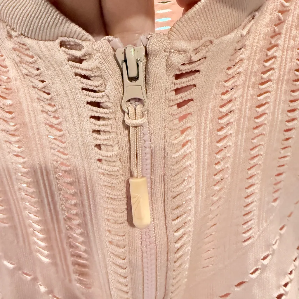 Marika Light Pink Cutout Jacket size Medium - Image 4