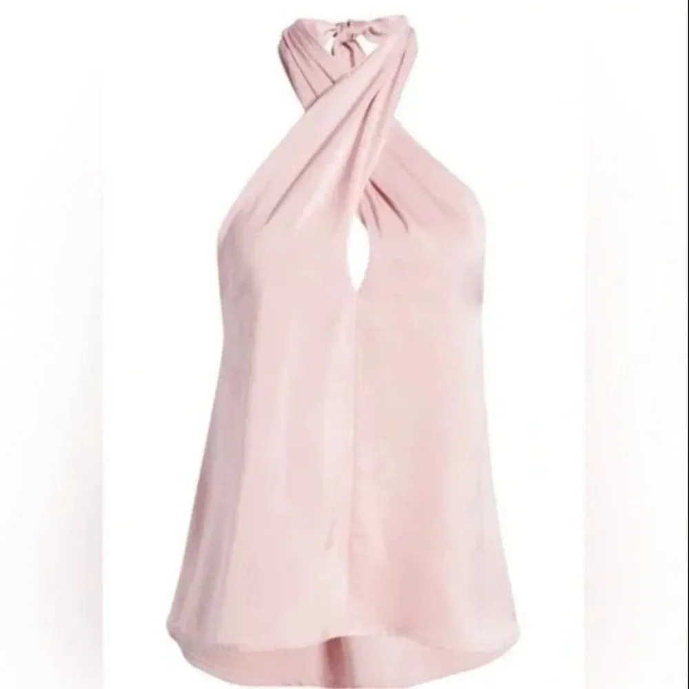 Vici Halter Open Back Top Barbiecore Size Medium NWT - Image 4