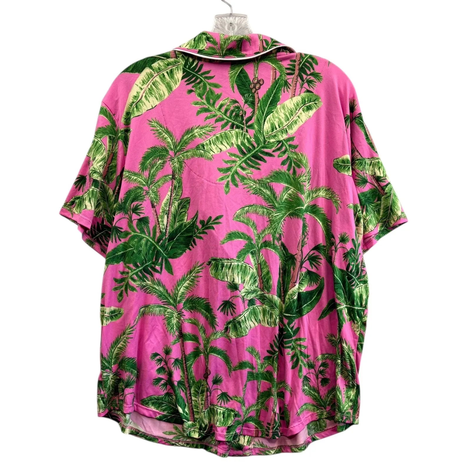 Room Service Women's Pink Palm Tree Pajama Set Loungewear XX Large Size XXL - Image 3