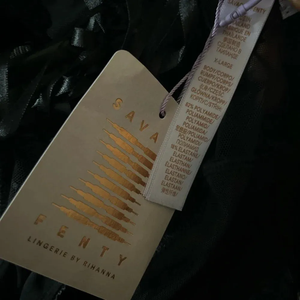 NWT Savage X Fenty Candy Hearts Dotted Mesh Halter Crop cami Bralette XL - Image 4