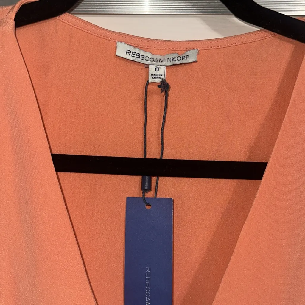 Rebecca Minkoff Coral V-Neck Mara Romper - Image 2