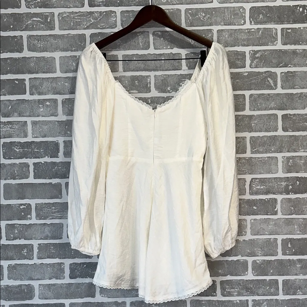 Saints + Secrets White Mini Dress Women’s Size Medium - Image 9