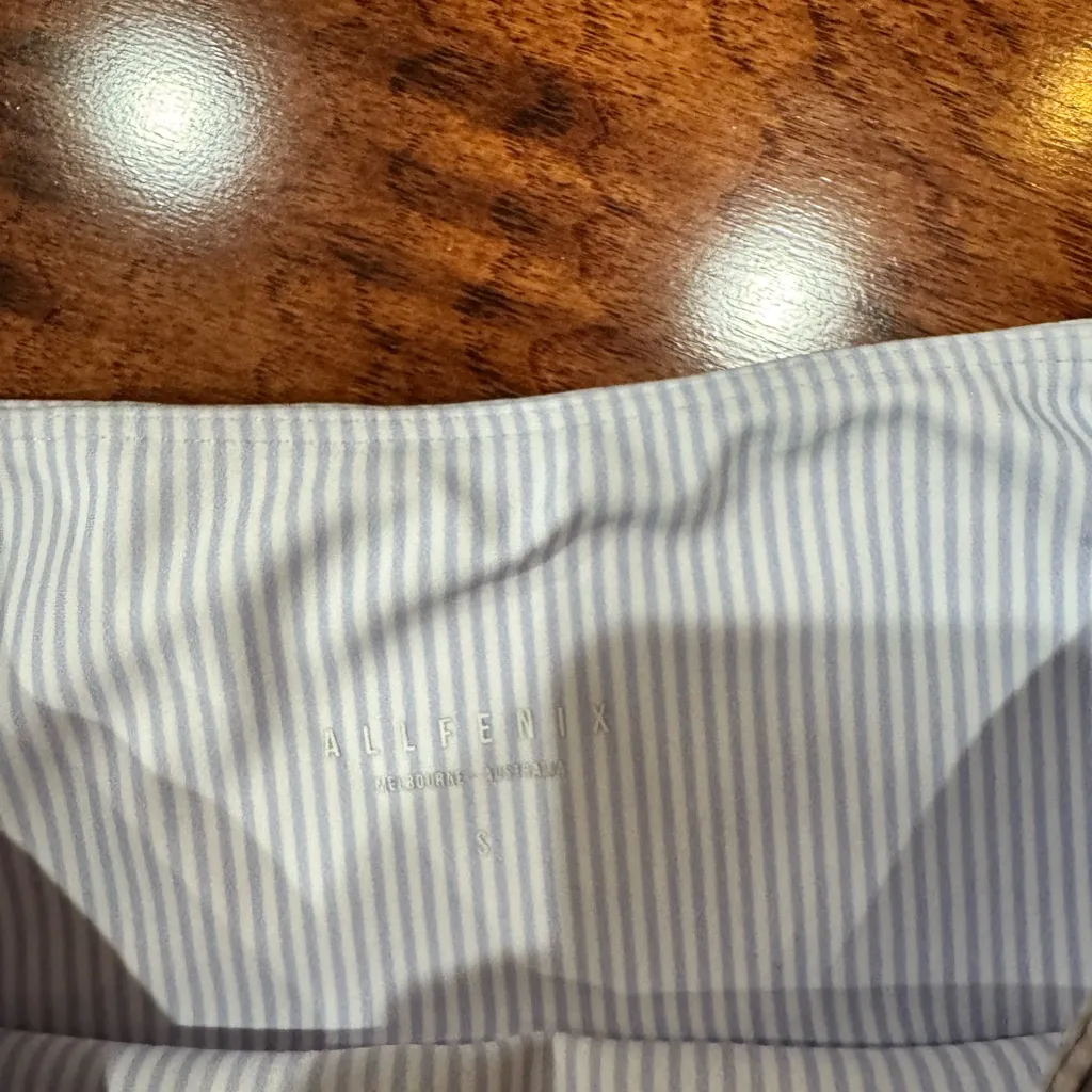 Allfenix Workout Set Gym Stretch Stripe Ankle Length Purple Size XS/S - Image 6