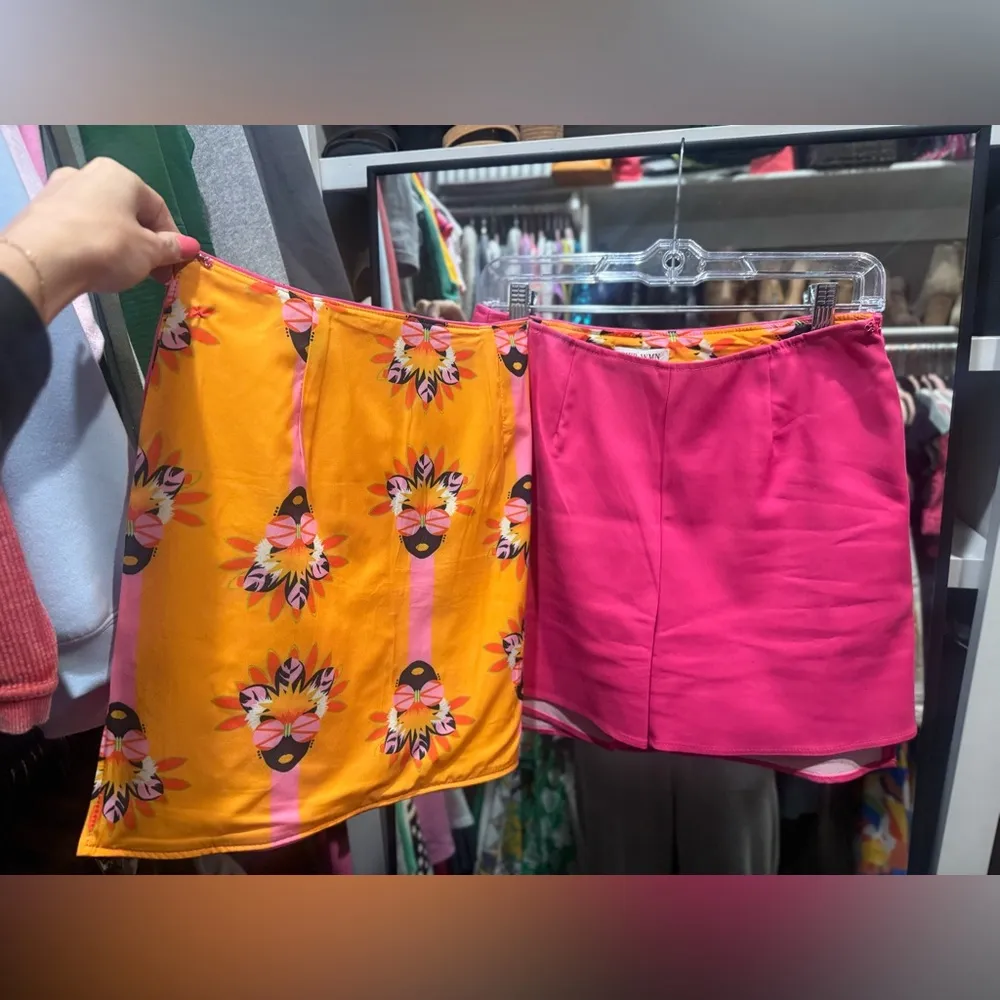 Pink Mini Pencil Skorts for Night Out - Image 4