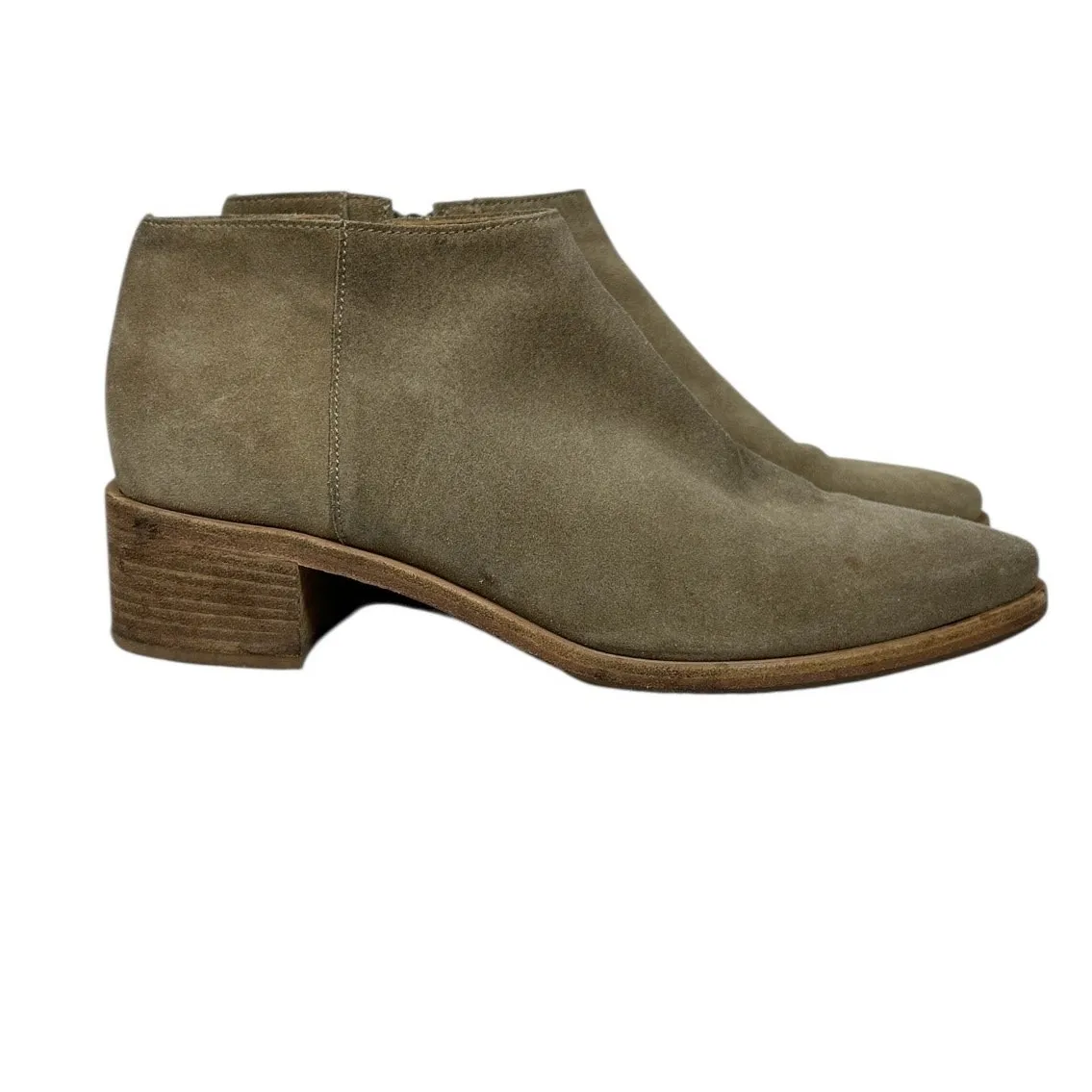 Hope Stockholm Tan Suede Leather Ankle Boots EU40 US8 Boho Western Retro Size 8 - Image 10