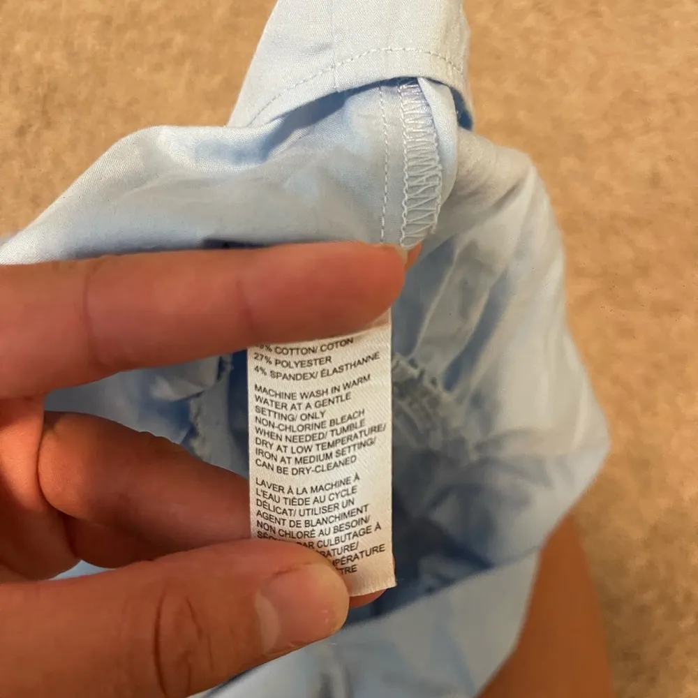 Saks Fifth Avenue Sky Blue Shirt - Image 5