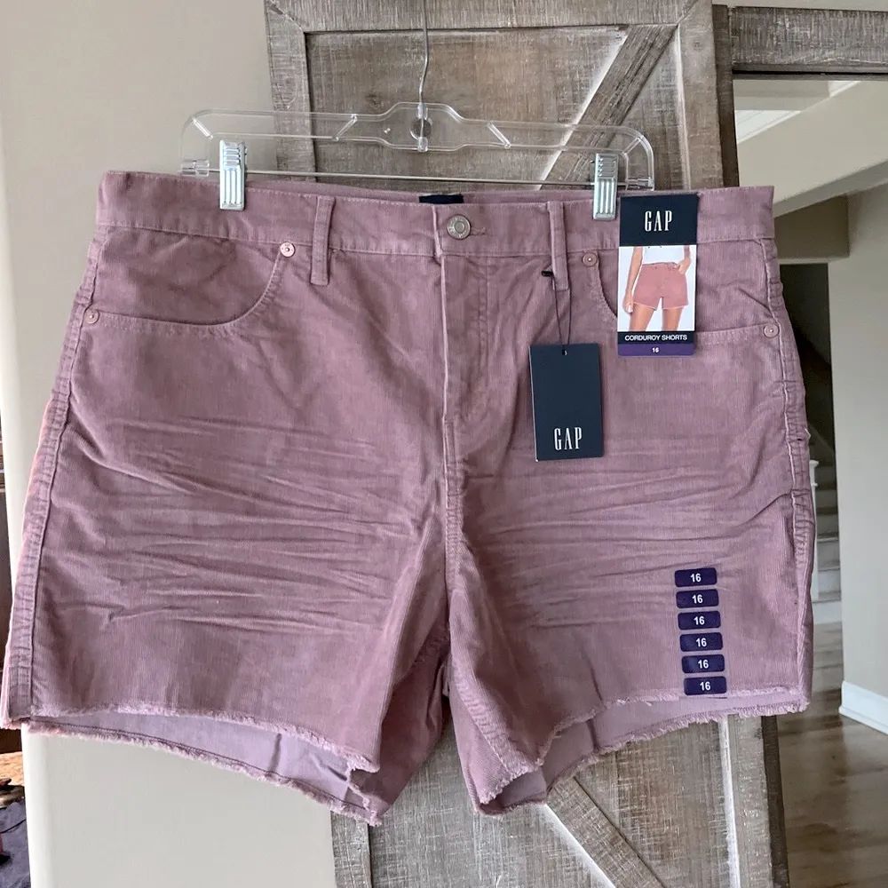 Corduroy Shorts Comfy Cutoffs Nostalgia Rose Womens 16 New - Image 6