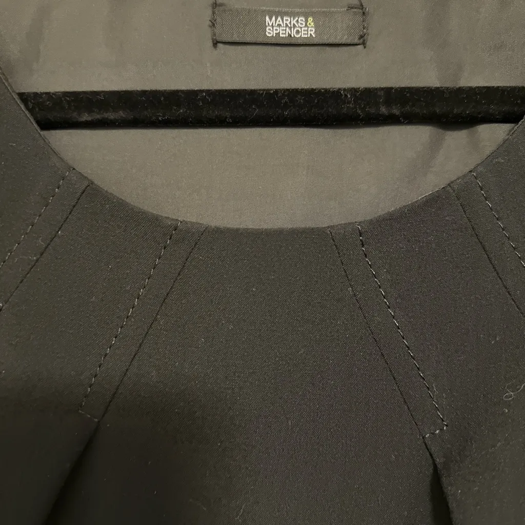 Marks & Spencer Classic Black Midi Dress size 16UK - Image 4