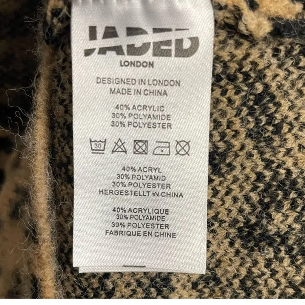 Jaded London NWT Leopard Chuck Cardigan Sweater - Image 13