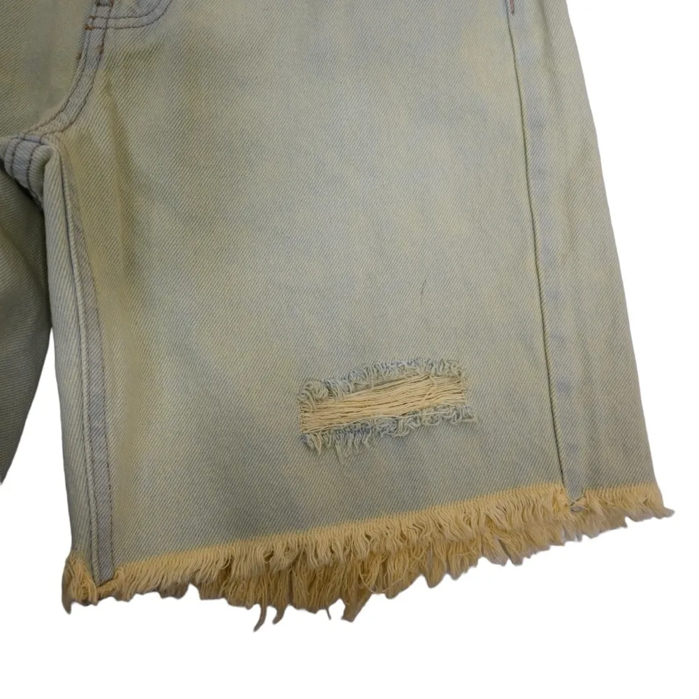 Wild Fable Womens 2/26 High Rise Button Fly Denim Bermuda Shorts NEW - Image 5