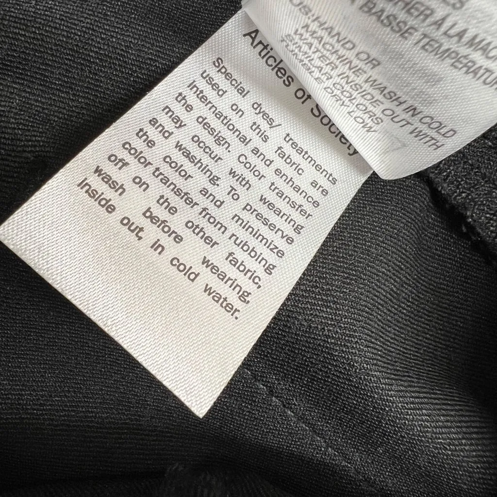 Articles Of Society Sarah Raw Hem Waxed Skinny Jeans Dark Green Olive Size 27 - Image 14