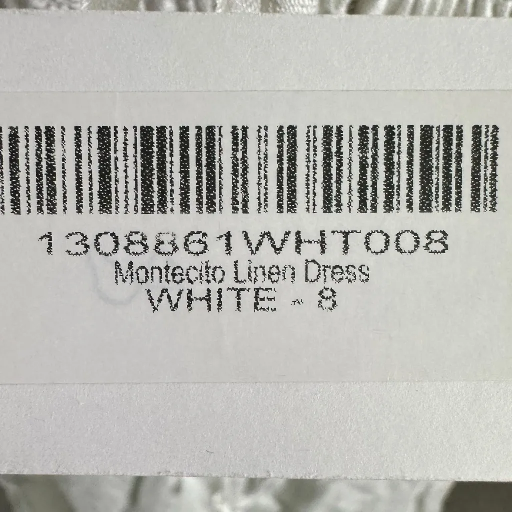 Reformation Dainty Ethereal White Linen Midi Dress NWT Size 8 Ruffle Cottage - Image 11