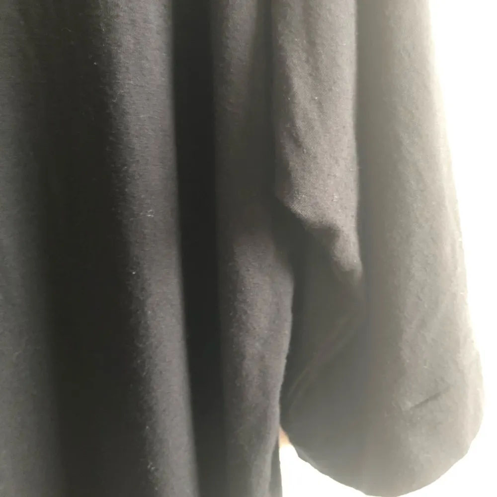 Eileen Fisher Tunic Black Rounded Neckline Half Sleeve Top Sz L GUC - Image 8